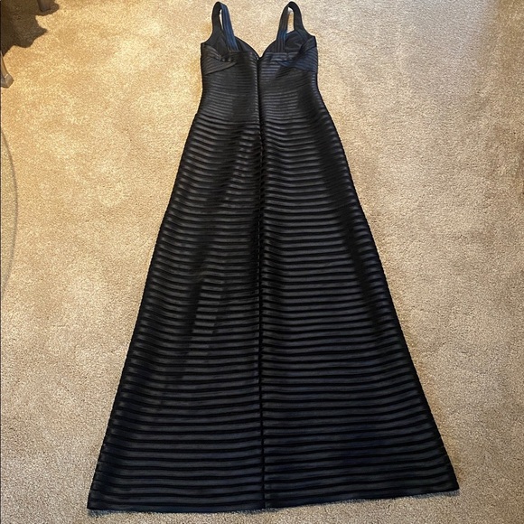 BCBGMAXAZRIA Satin/Mesh Sweetheart Neckline Evening Cocktail Gown/Prom/Wedding - Picture 12 of 15